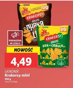 Lidl Krakersy chakalaka Lajkonik mini krakersy oferta