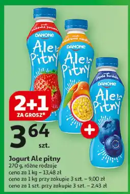 Auchan Jogurt truskawka-poziomka Danone ale pitny Ale danone oferta