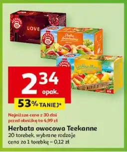 Auchan Herbata słodka brzoskwinia Teekanne oferta