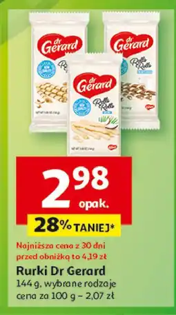 Auchan Rurki waflowe rolls rolls słony karmel Dr gerard oferta