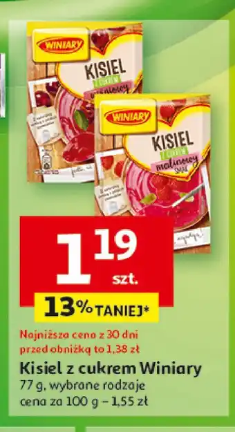 Auchan Kisiel wiśniowy Winiary kisiel oferta