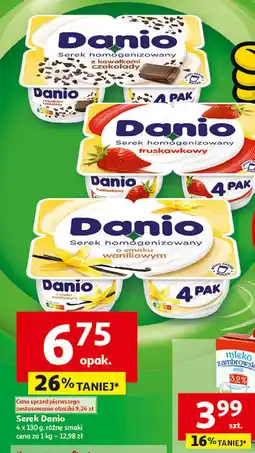 Auchan Serek truskawka Danone danio oferta