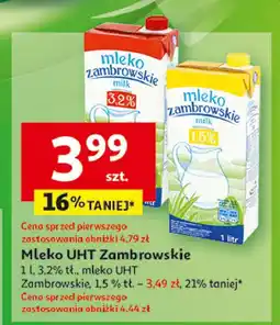 Auchan Mleko 1.5% Mlekpol zambrowskie oferta