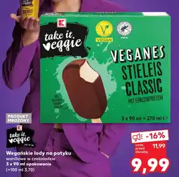 Kaufland Lody wegańskie K - take it veggie oferta