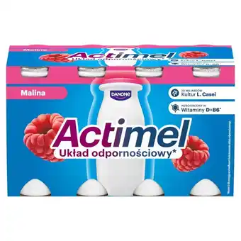 Kaufland Actimel Napój jogurtowy o smaku malinowym 800 g (8 x 100 g) oferta