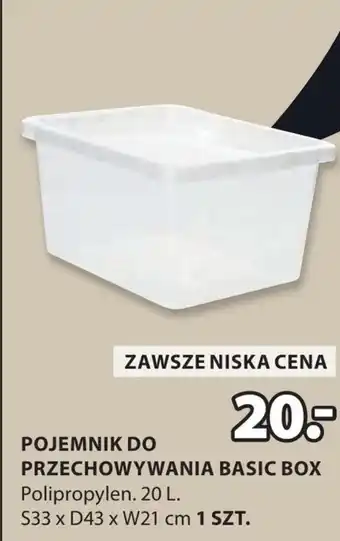 JYSK Pojemnik do przechowywania Basic oferta