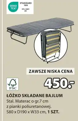 JYSK Łóżko składane TEX oferta