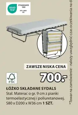 JYSK Łóżko składane TEX oferta