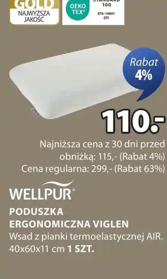 JYSK Poduszka ergonomiczna Wellpur oferta