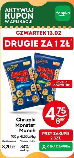 Żabka Chrupki Monster Munch oferta