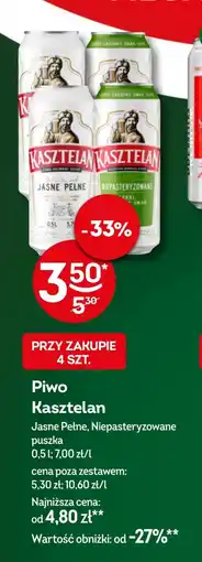 Żabka Piwo Kasztelan oferta