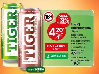 Żabka Napój energetyczny Tiger oferta