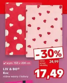 Kaufland Koc 150 x 200 cm Liv & Bo oferta