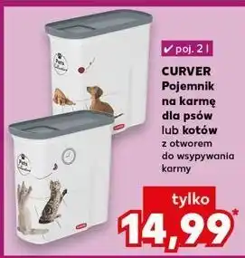 Kaufland Pojemnik na karmę z otworem 2 l Curver oferta