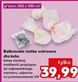 Kaufland Siatka balkonowa dla kota 400 x 300 cm oferta