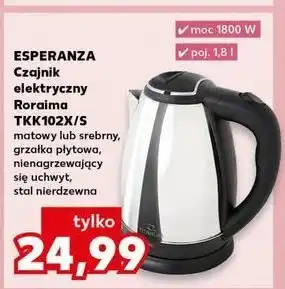 Kaufland Czajnik elektryczny tkk102s Esperanza oferta