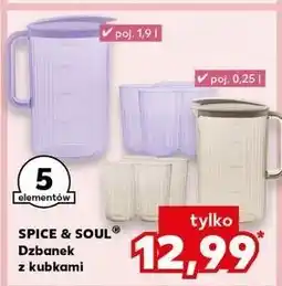 Kaufland Dzbanek 1.9 l z kubkami 250 ml Spice&Soul oferta