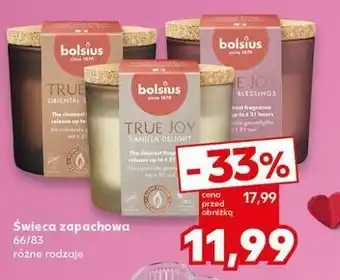 Kaufland Świeca zapachowa floral blessings Bolsius True Joy oferta