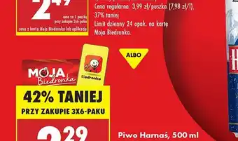 Biedronka Piwo Żubr 1768 oferta