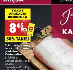 Biedronka Schab wieprzowy bez kości Kraina Mięs oferta