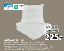 JYSK KVITEGGA DYNE + PUDE oferta