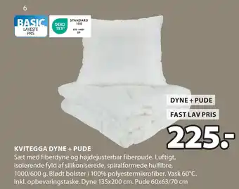 JYSK KVITEGGA DYNE + PUDE oferta