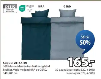 JYSK SENGETØJ I SATIN oferta