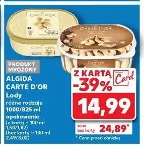 Kaufland Lody vanilla Algida carte d'or les classiques oferta