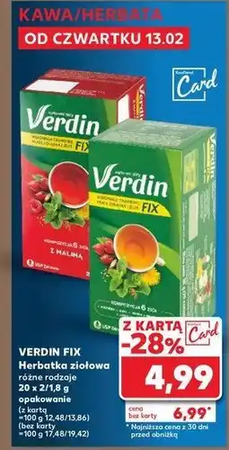 Kaufland Herbata Verdin fix oferta