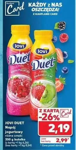 Kaufland Jogurt malina-czerwona porzeczka Jovi duet oferta