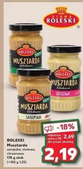 Kaufland Musztarda delikatesowa sarepska Roleski oferta