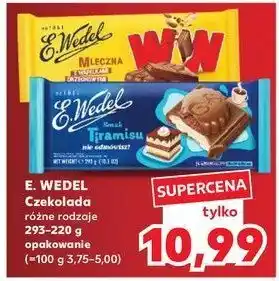 Kaufland Czekolada mleczna z wafelkami peanut butter E. wedel ww oferta