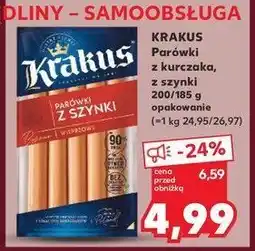 Kaufland Parówki z kurczaka dobre z natury Krakus animex oferta