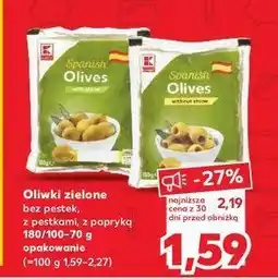 Kaufland Oliwki zielone z papryką K-classic oferta