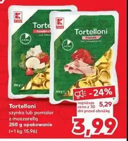 Kaufland Tortelloni z pomidorami i mozzzarellą K-classic oferta