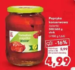 Kaufland Papryka ćwiartki K-classic oferta