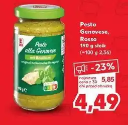 Kaufland Pesto genovese rosso K-classic oferta