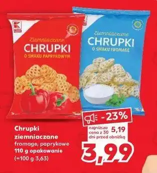 Kaufland Chrupki ziemniaczane paprykowe K-classic oferta