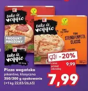 Kaufland Pizza vegan klasyczna K-classic takie it veggie oferta