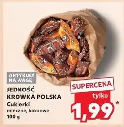 Kaufland Cukierki krówka polska kakaowa Jedność oferta