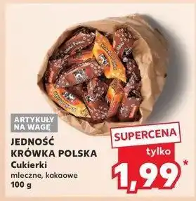 Kaufland Cukierki krówka polska kakaowa Jedność oferta