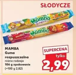Kaufland Guma rozpuszczalna Mamba tropics oferta