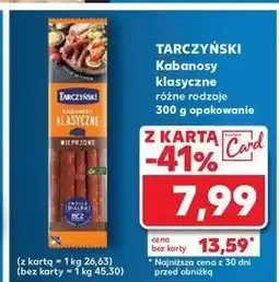 Kaufland Kabanosy wieprzowe Tarczyński kabanos klasyczny oferta