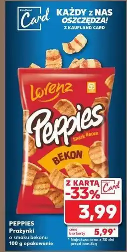 Kaufland Chrupki bekonowe Lorenz peppies oferta