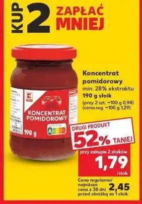 Kaufland Koncentrat pomidorowy K-classic oferta