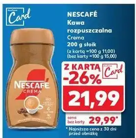 Kaufland Kawa Nescafe crema oferta