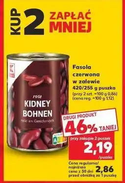 Kaufland Fasola czerwona w zalewie K-classic oferta