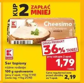 Kaufland Ser topiony z pieczarkami K-classic oferta