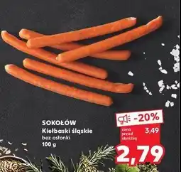 Kaufland Kiełbaski śląskie bez osłonki Sokołów oferta