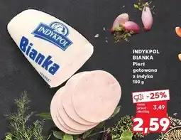 Kaufland Pierś z indyka gotowana bianka Indykpol oferta